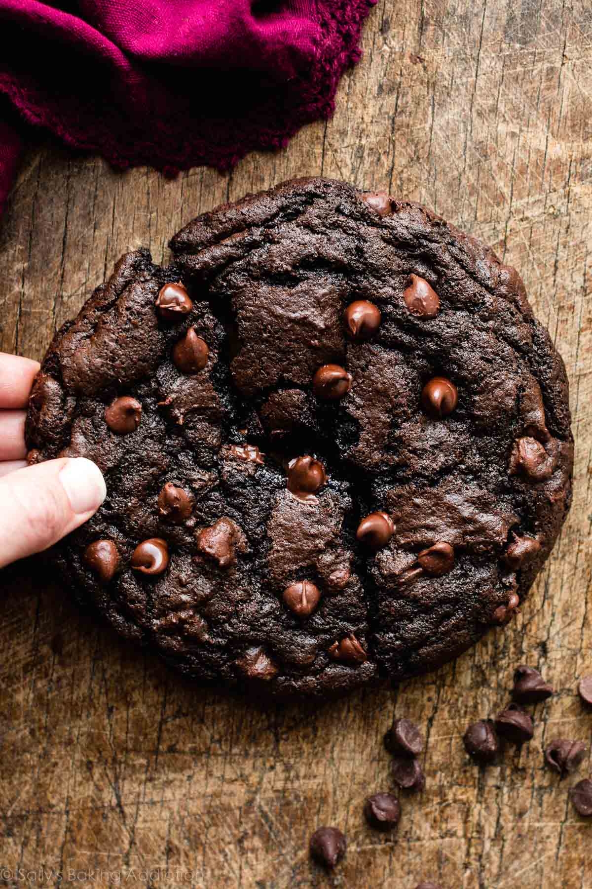 1 Giant Double Chocolate Cookie Sally s Baking