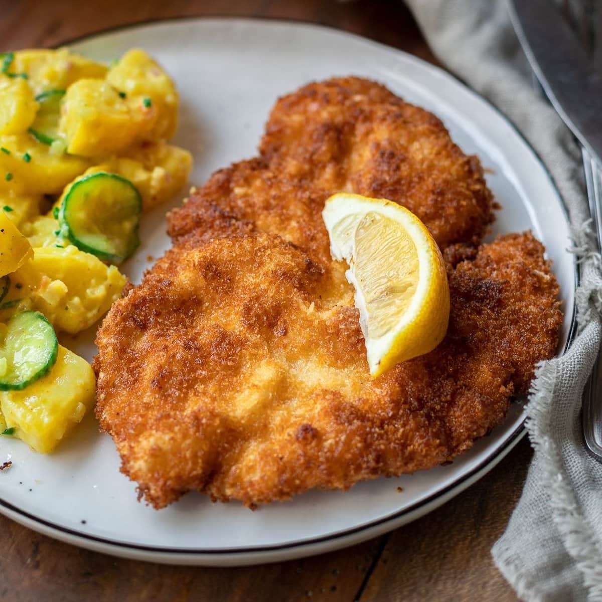 15 Minute Chicken Schnitzel Recipe Truly Crispy The Big Man s World 