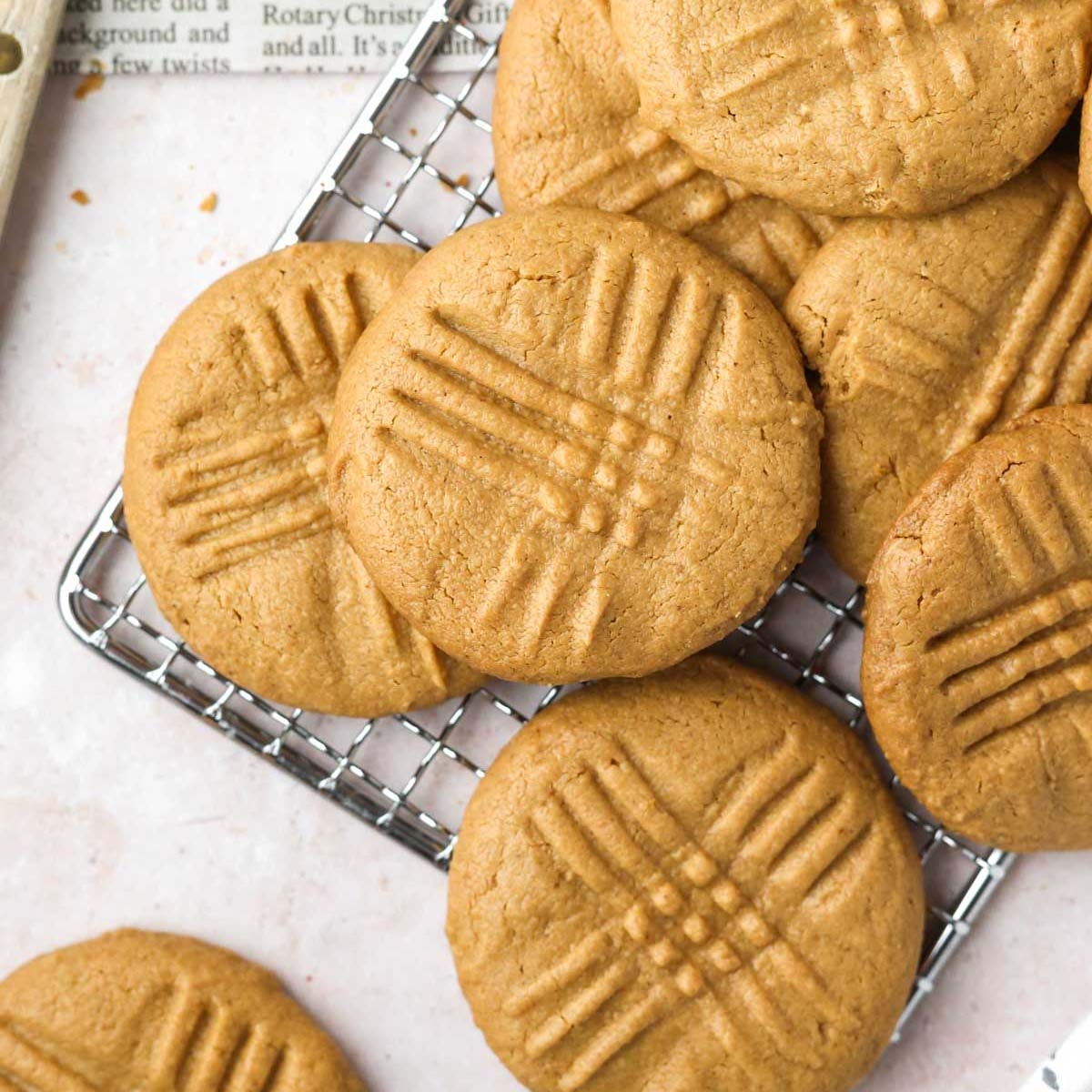 2 Ingredient Peanut Butter Cookies No Egg Savor The Spoonful
