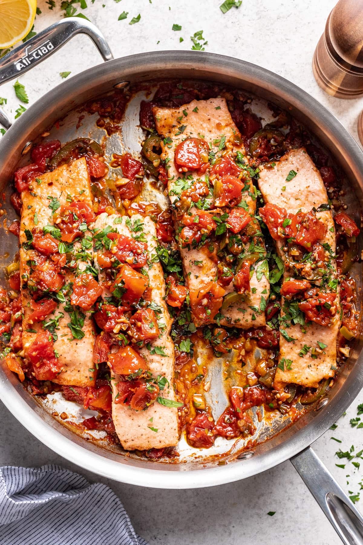 20 Minute Salmon Chraimeh Fish Braised In Spicy Tomato Sauce Well Seasoned Studio