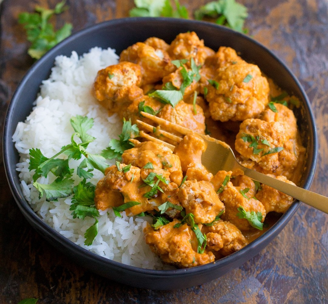 25 Minute Indian Style Butter Cauliflower Vegan Wholesomelicious