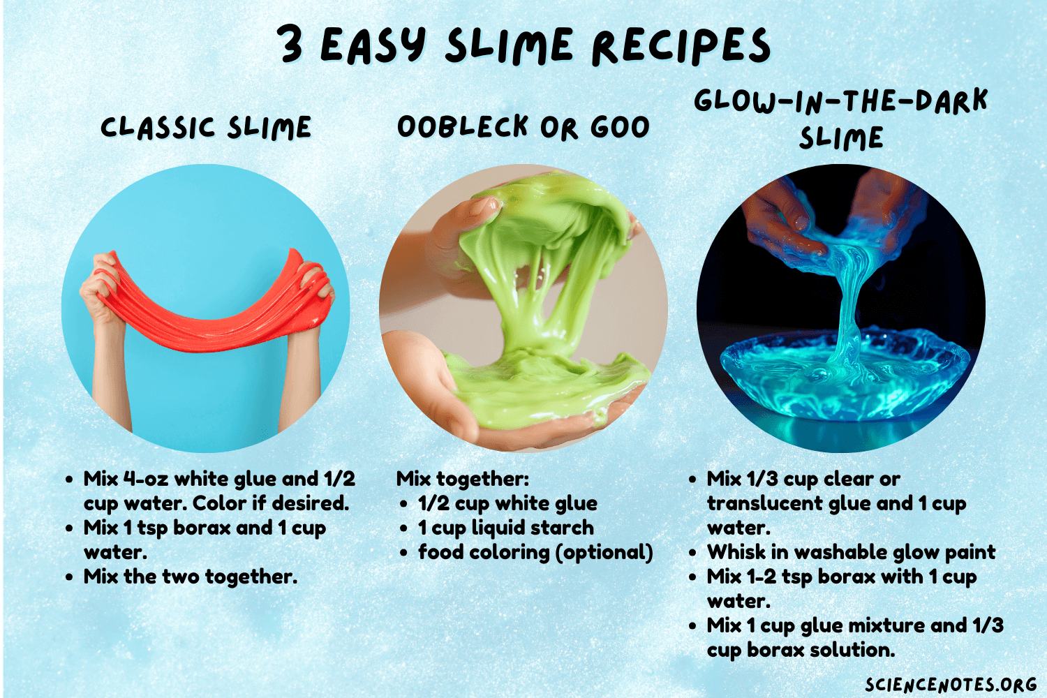 3 Easy Slime Recipes 3 Easy Slime Recipes