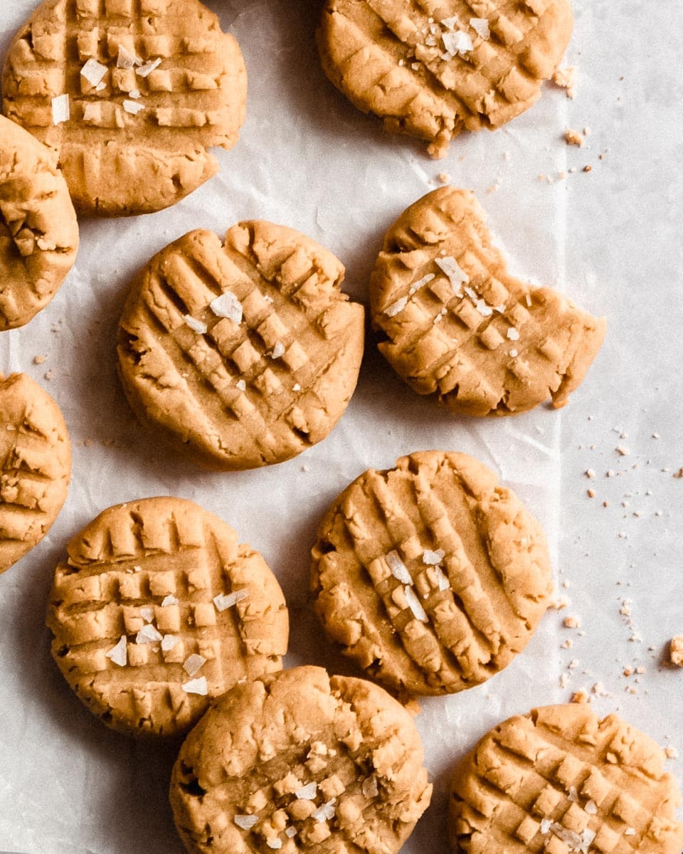 3 Ingredient Peanut Butter Cookies no Egg Vegan Wholefood Soulfood Kitchen