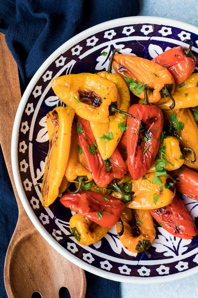 4 Ingredient Roasted Mini Peppers Vanilla Bean Cuisine
