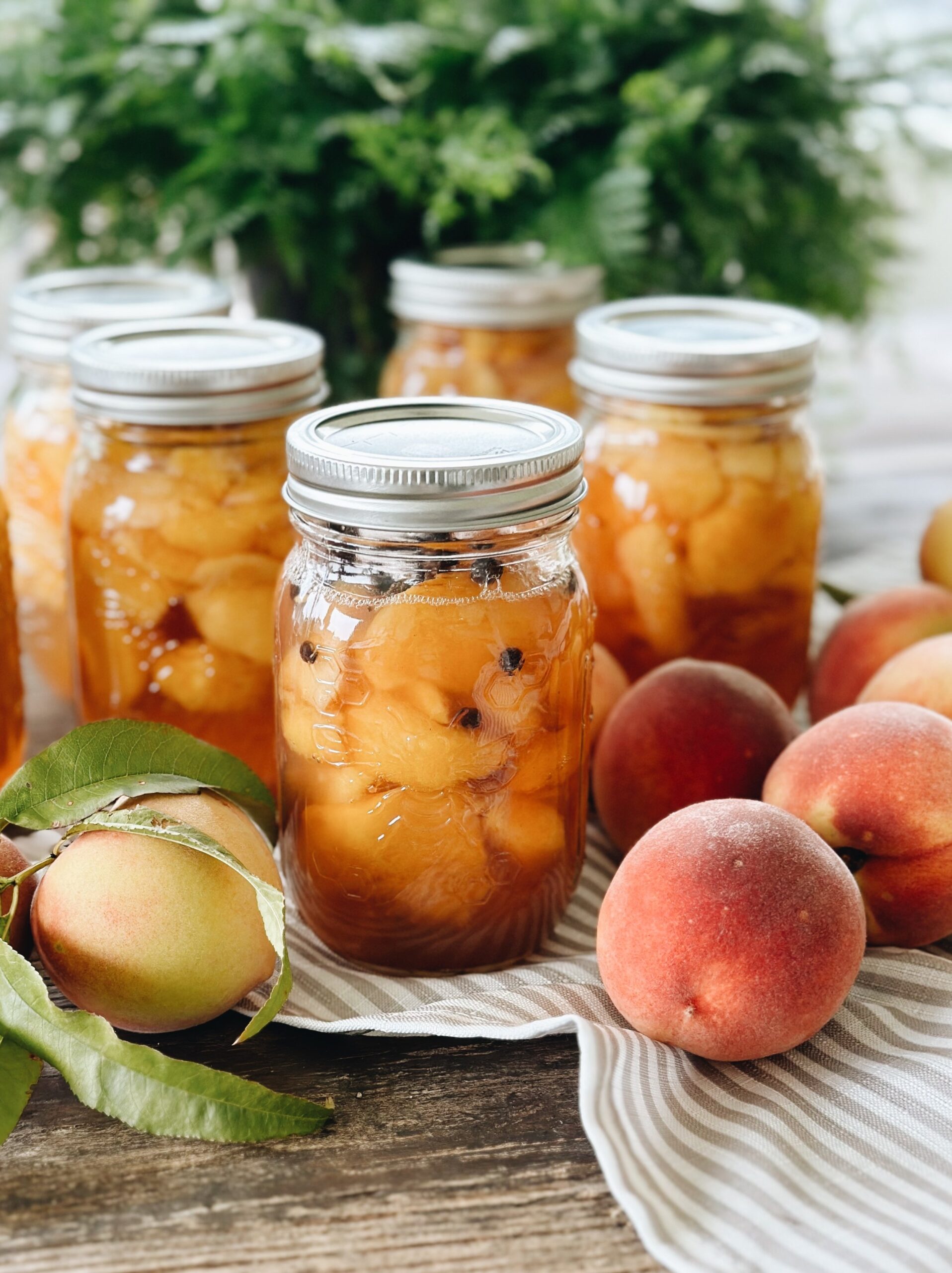 A Honey spiced Peaches Canning Recipe