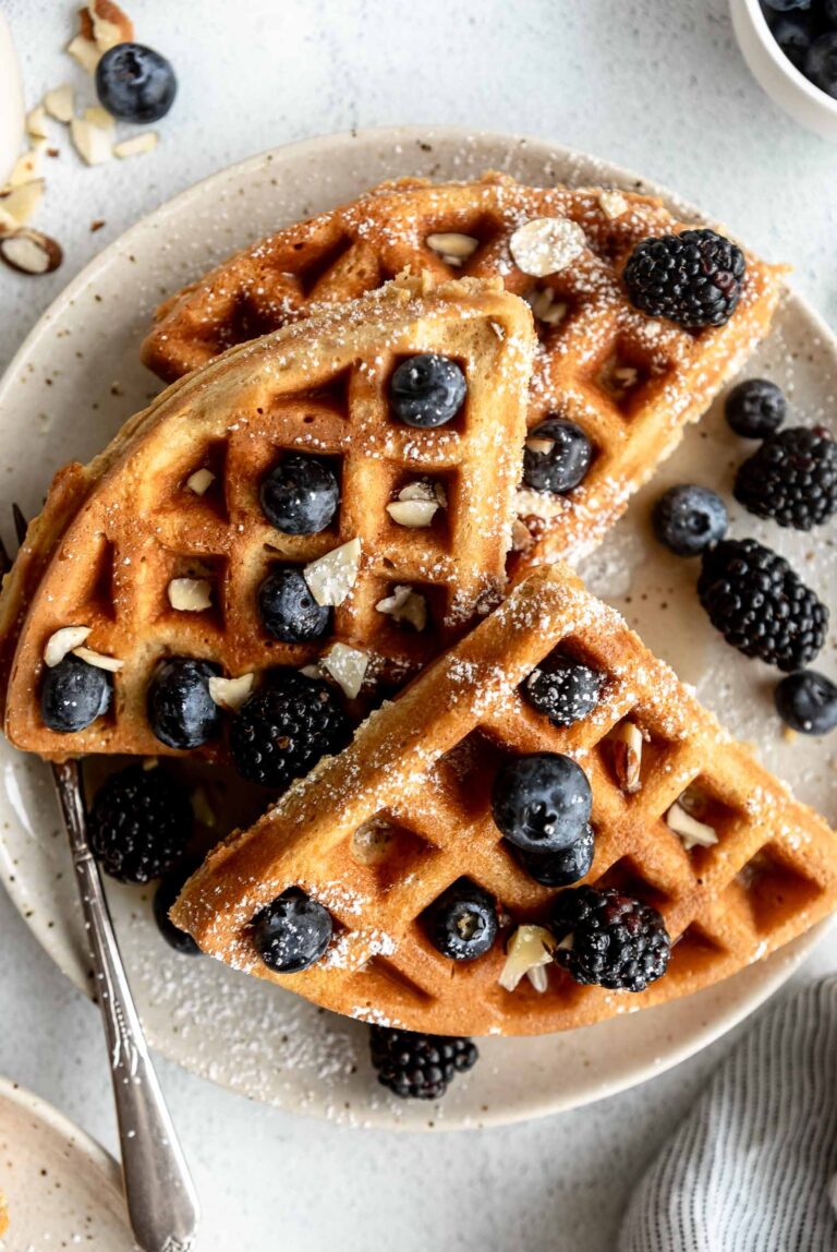 Almond Flour Waffles Light Fluffy Jar Of Lemons