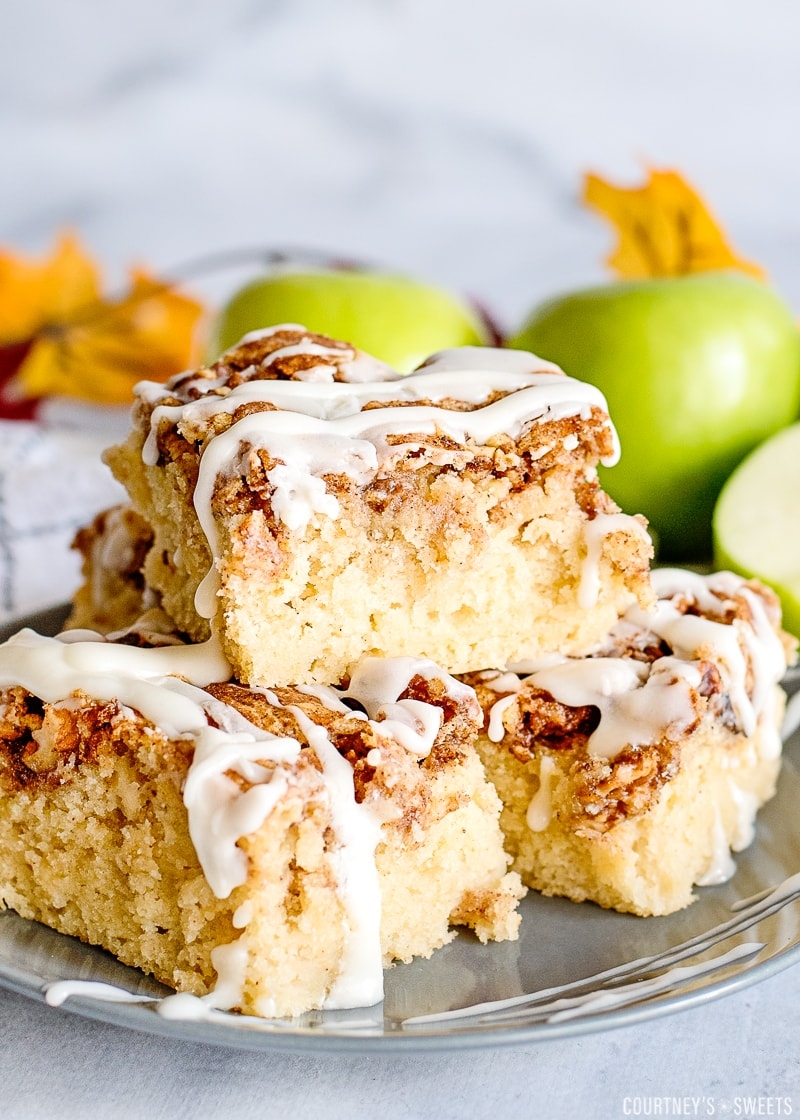 Apple Fritter Breakfast Cake Courtney s Sweets