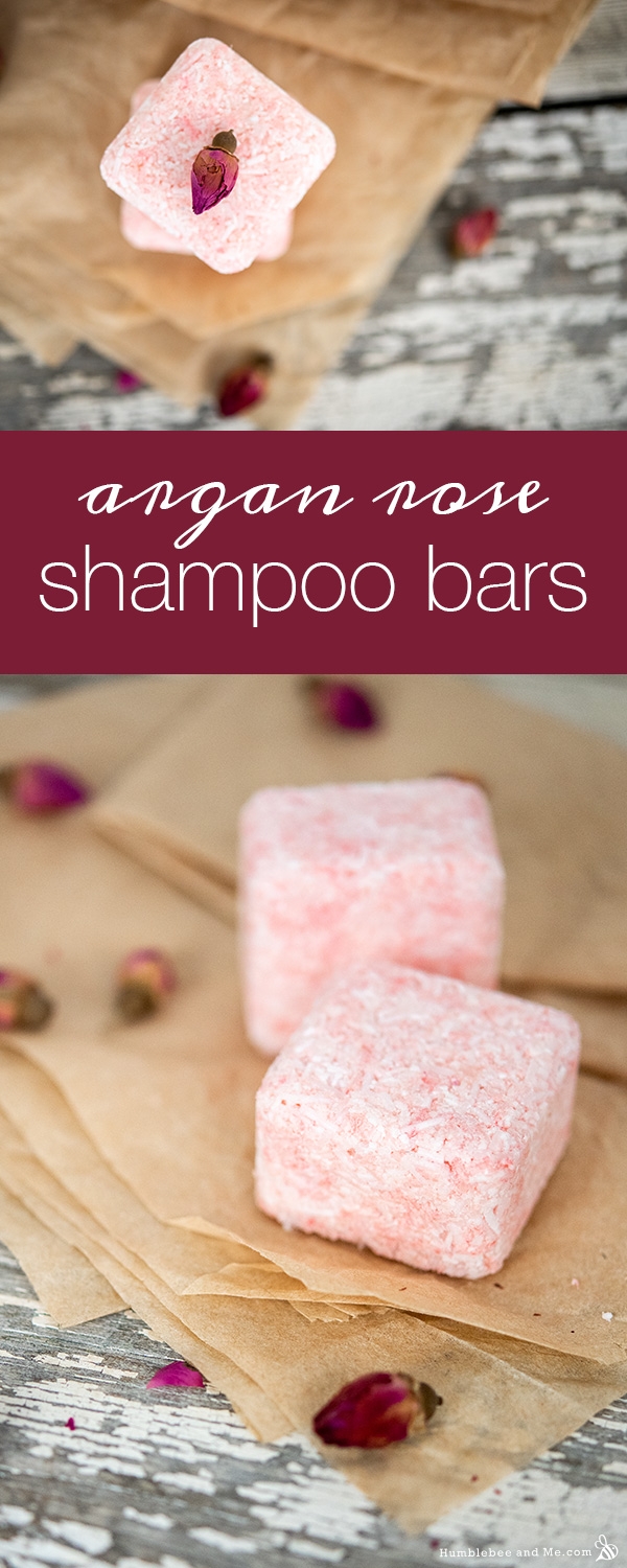Argan Rose Pressed Shampoo Bars Humblebee Me