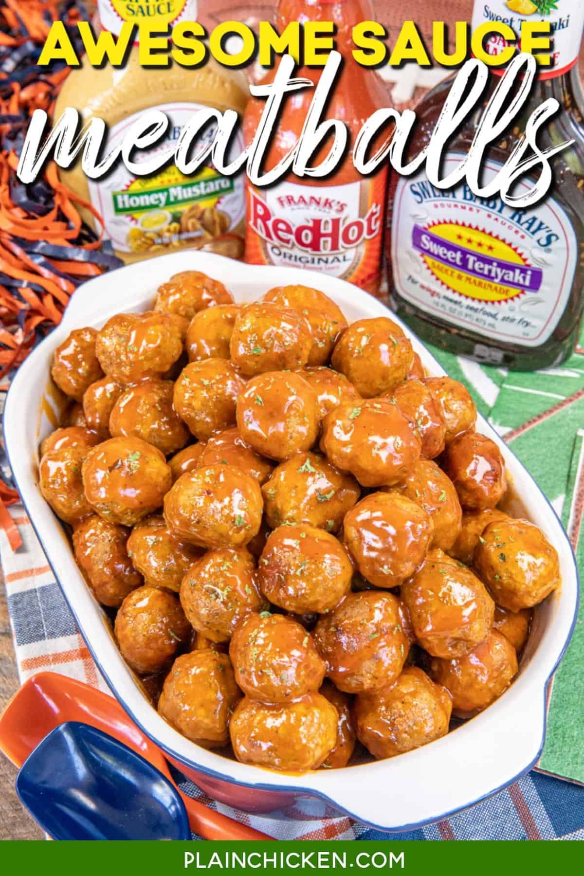 Awesome Sauce Party Meatballs Plain Chicken