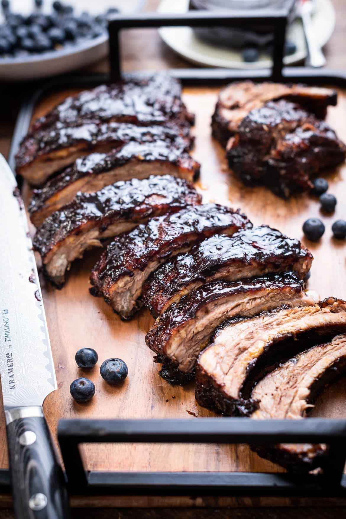 Baby Back Ribs With Blueberry Balsamic Barbecue Sauce Kitchen Confidante Baby Back Ribs With Blueberry Balsamic Barbecue Sauce Kitchen Confidante