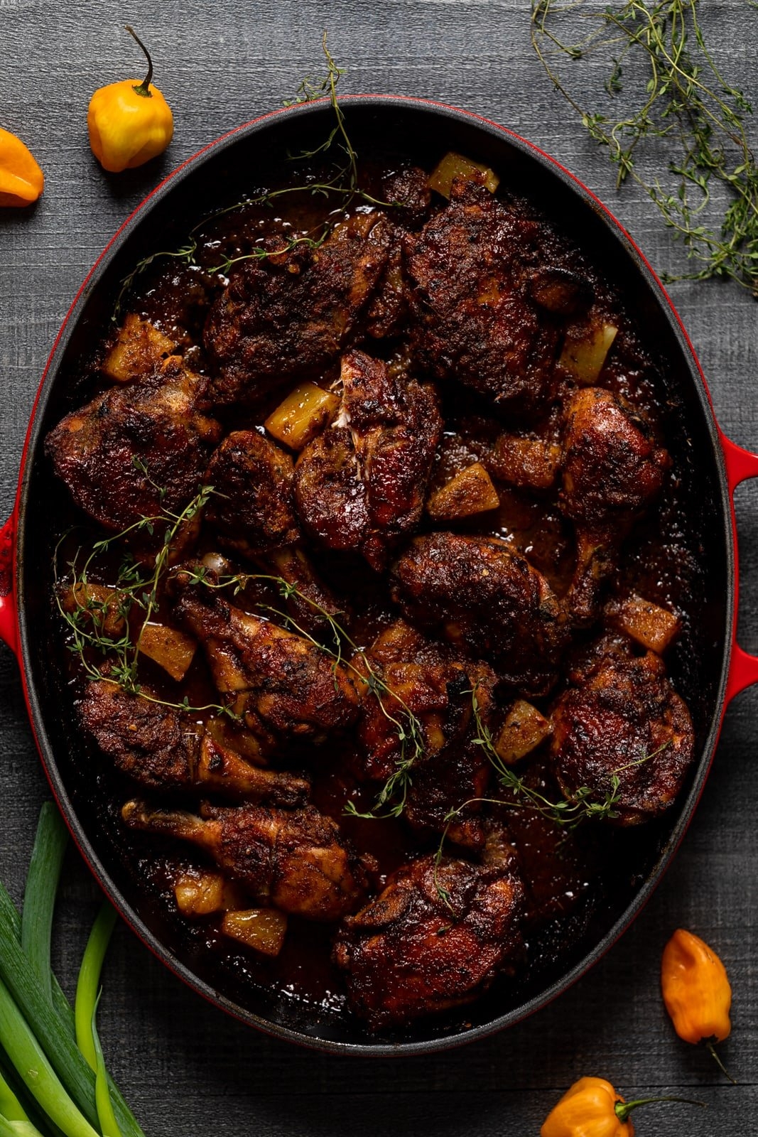 Baked Jamaican Pineapple Jerk Chicken Recipe Orchids Sweet Tea