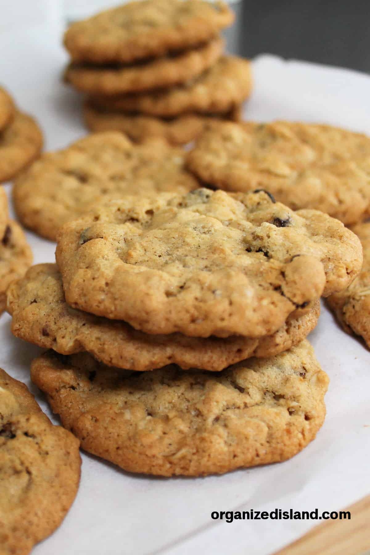 Bakery Style Chewy Oatmeal Raisin Cookies Recipe Organized Island