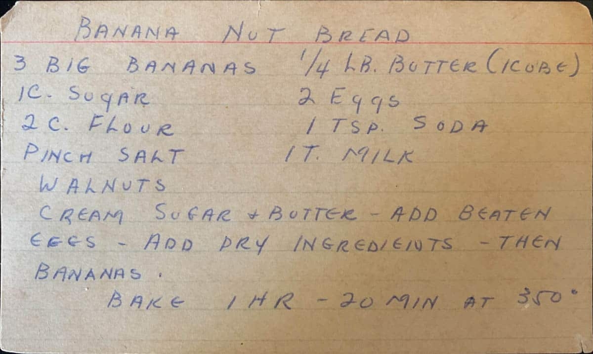 Banana Nut Bread Old Fashioned Easy And Delicious Flour Child