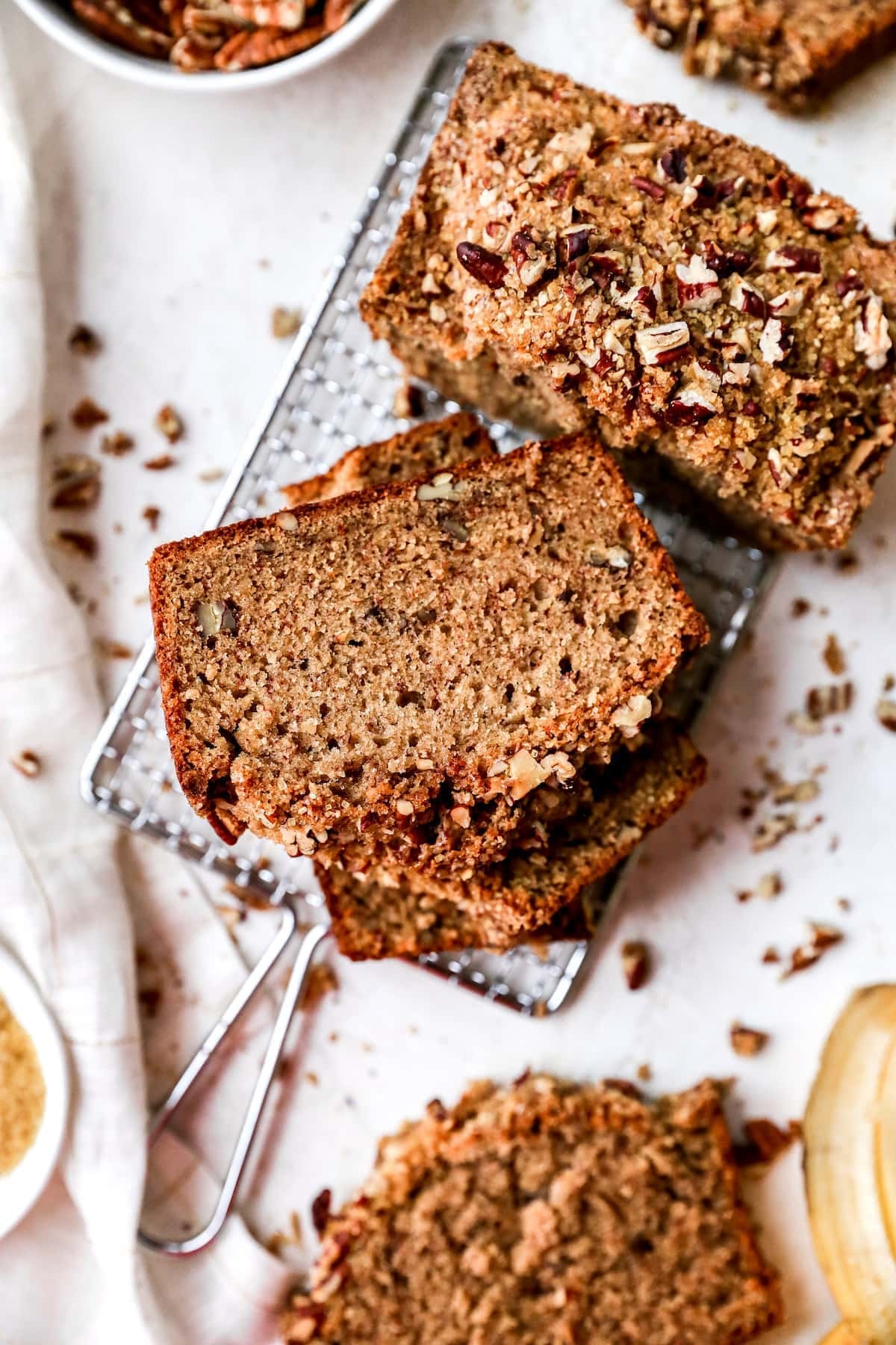 banana nut bread recipe with pecans