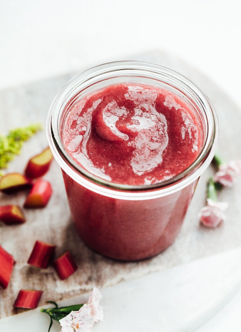 Best 4 Ingredient Rhubarb Sauce Heartbeet Kitchen