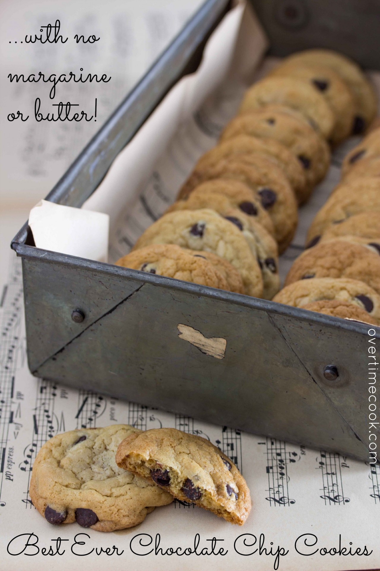 chocolate chip cookie recipe without butter