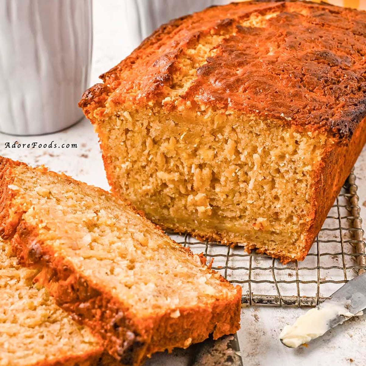 Best Hawaiian Banana Bread With Pineapple And Coconut Adore Foods