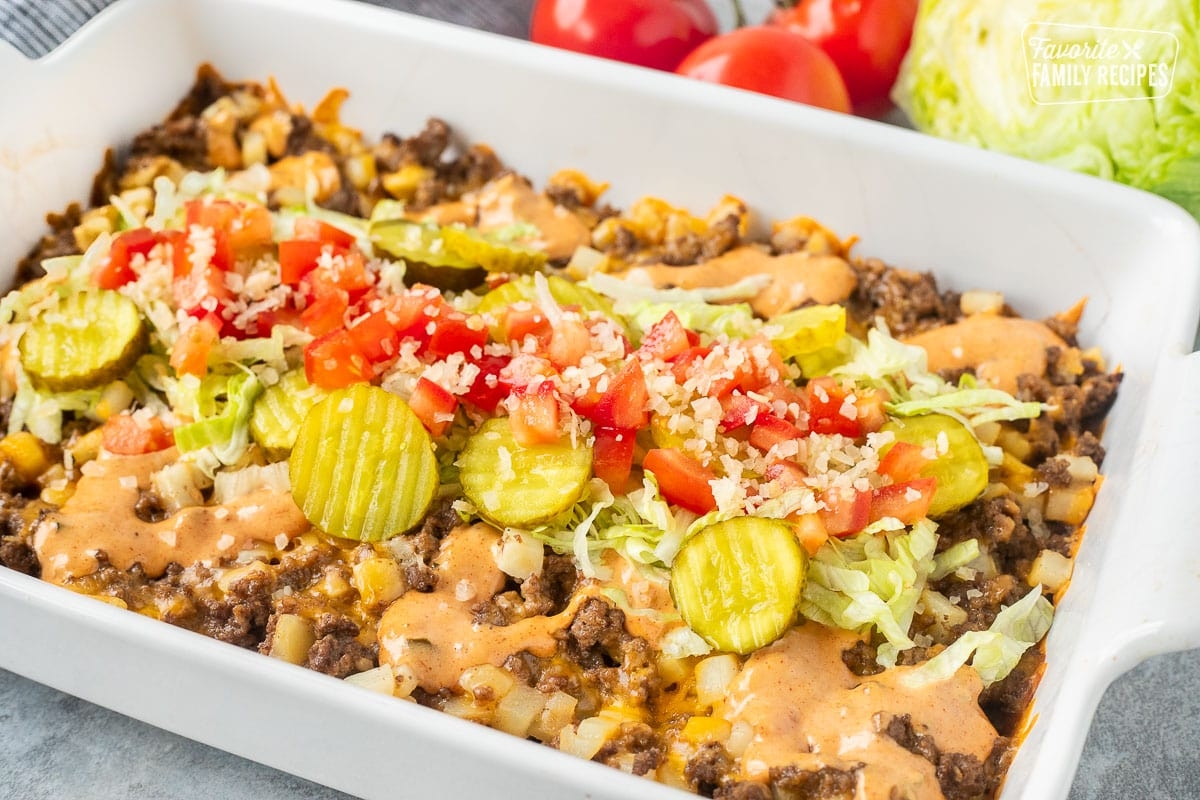 Big Mac Casserole Big Mac Casserole