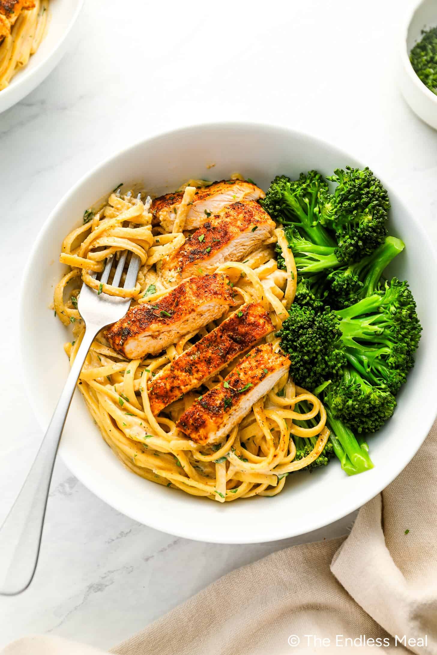 Blackened Chicken Alfredo Pasta The Endless Meal 