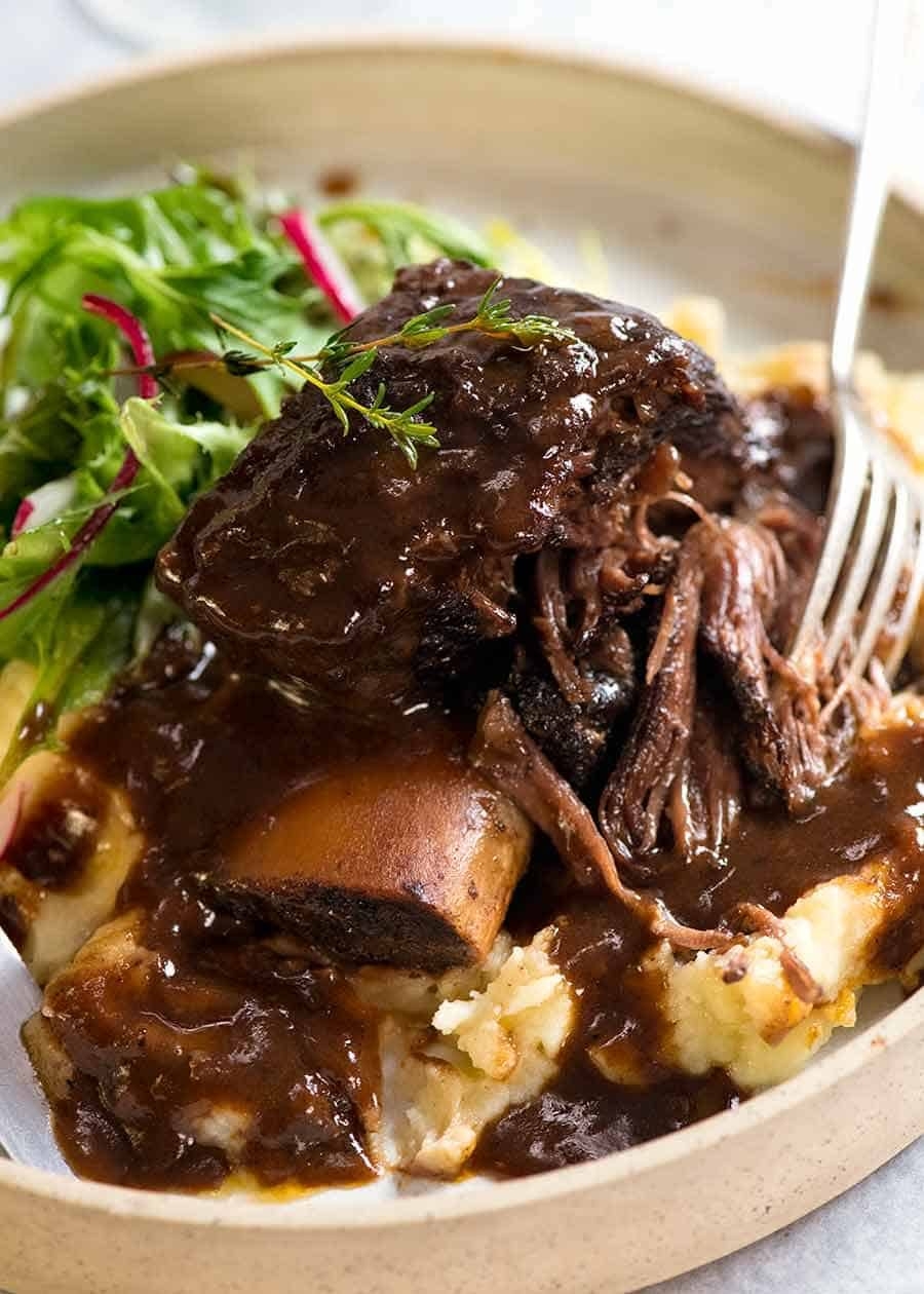 Braised Beef Short Ribs In Red Wine Sauce RecipeTin Eats Braised Beef Short Ribs In Red Wine Sauce RecipeTin Eats