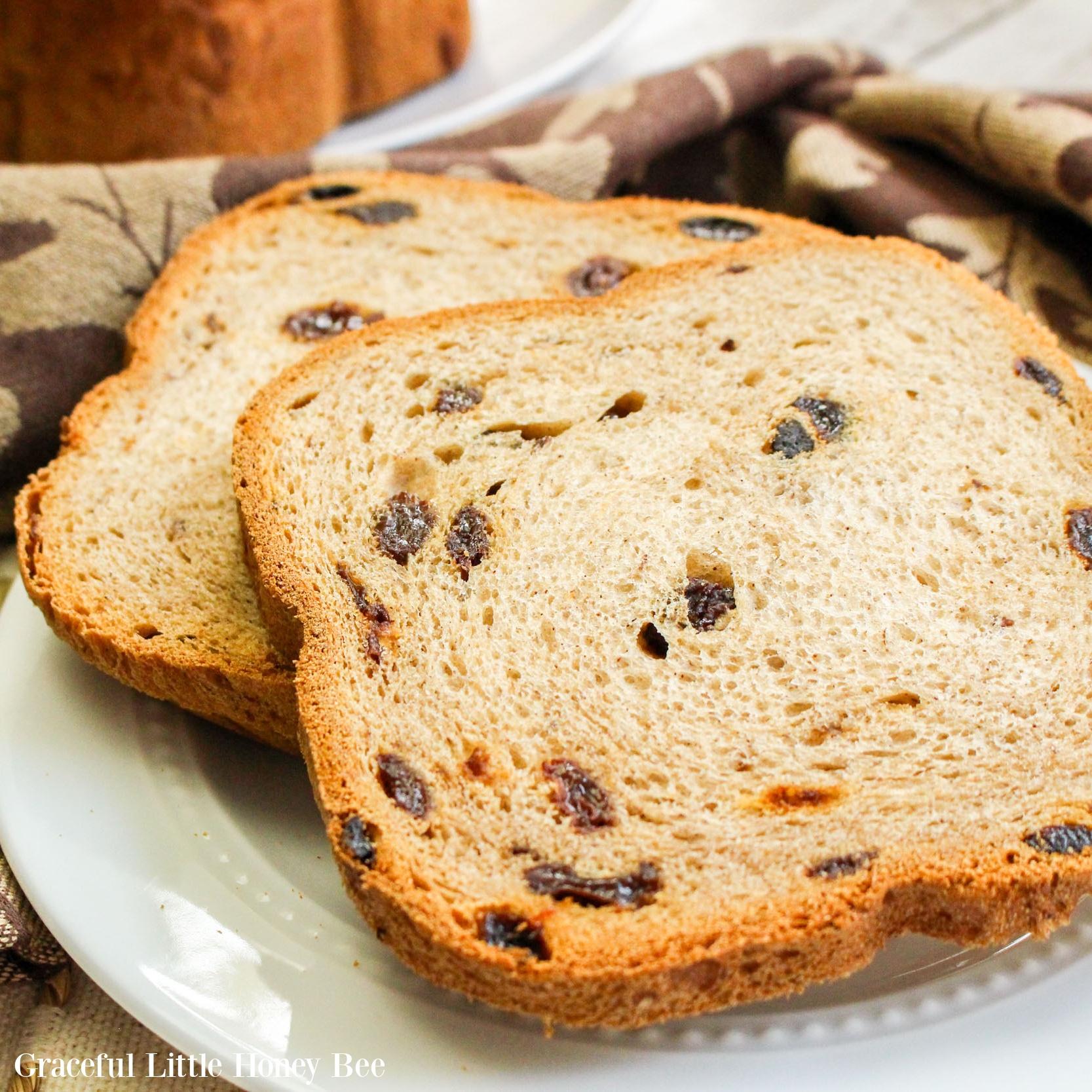 Bread Machine Cinnamon Raisin Bread Graceful Little Honey Bee