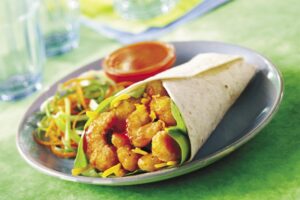 Buffalo Shrimp Wrap Recipe King And Prince Seafood