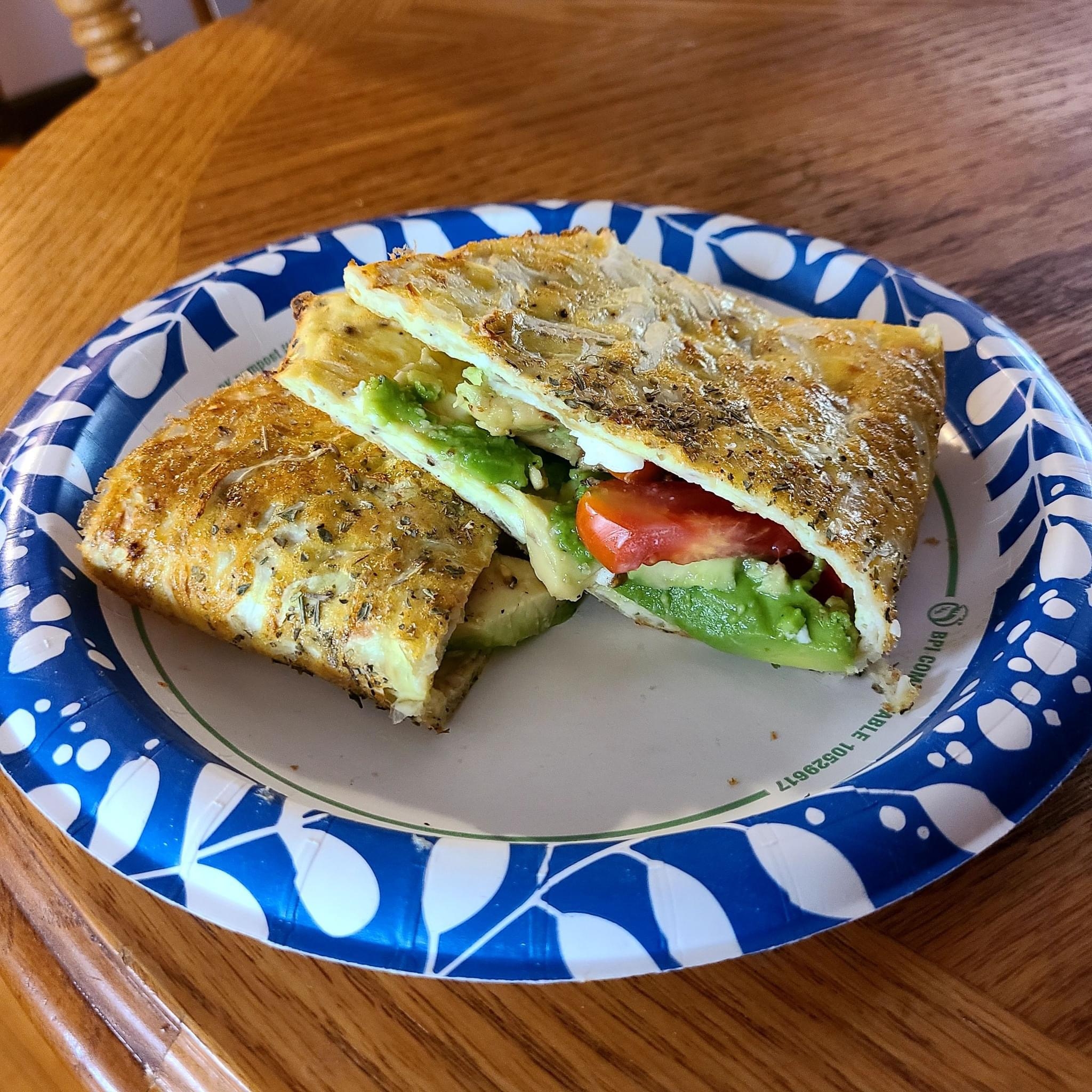Cabbage Bread Tomato AAvocado Sandwich Recipe