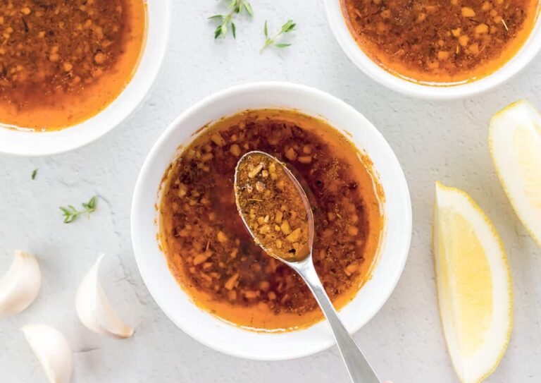 Cajun Sauce With Butter For Seafood Steak And Veggies 