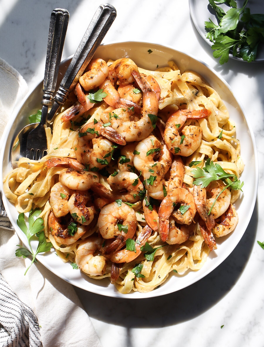 Cajun Shrimp Fettuccine Alfredo Fetty s Food Blog