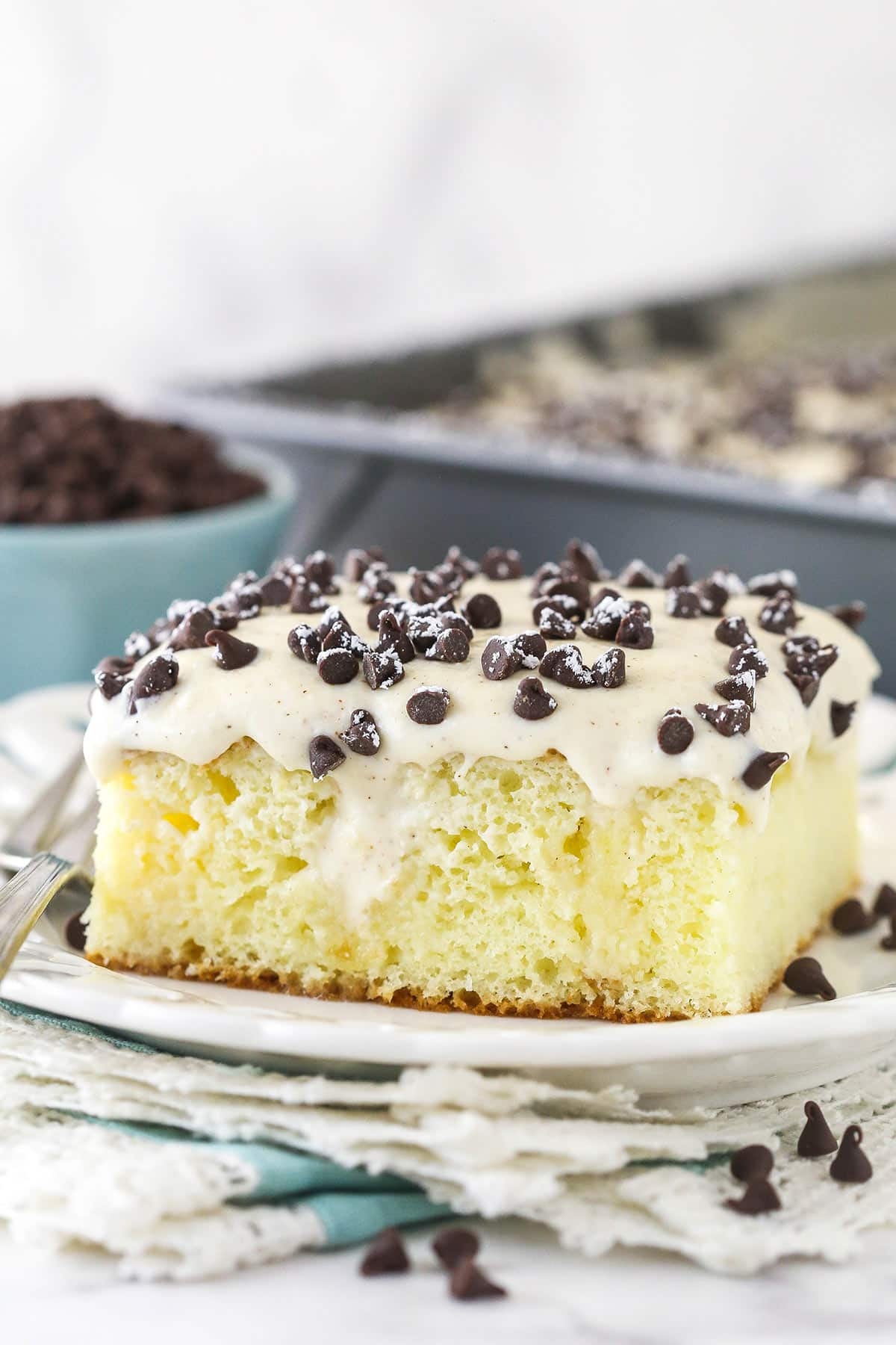 Cannoli Poke Cake Life Love And Sugar