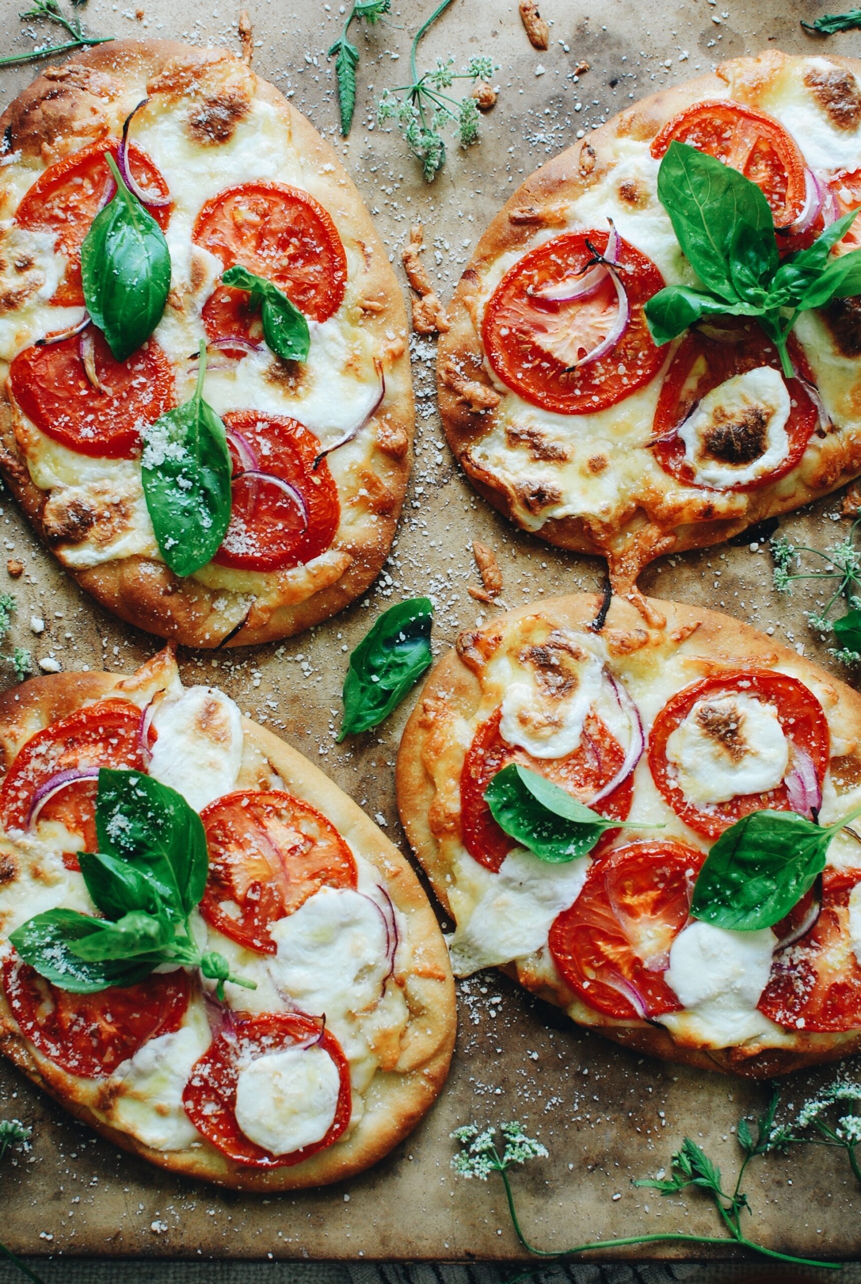 Caprese Naan Pizzas Bev Cooks Caprese Naan Pizzas Bev Cooks