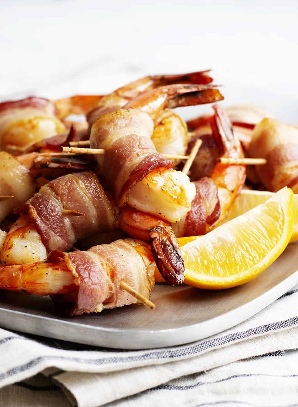 Carnivore Diet Bacon Wrapped Shrimp