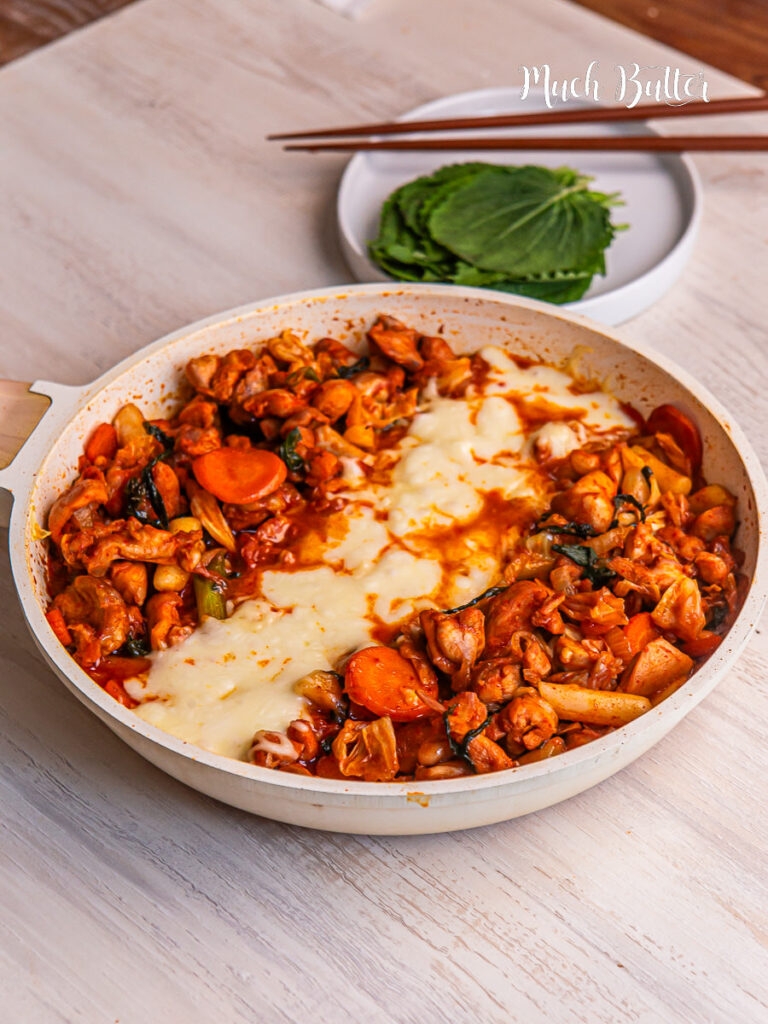 Cheese Dakgalbi Korean Spicy Chicken Stir Fry Much Butter Cheese Dakgalbi Korean Spicy Chicken Stir Fry Much Butter