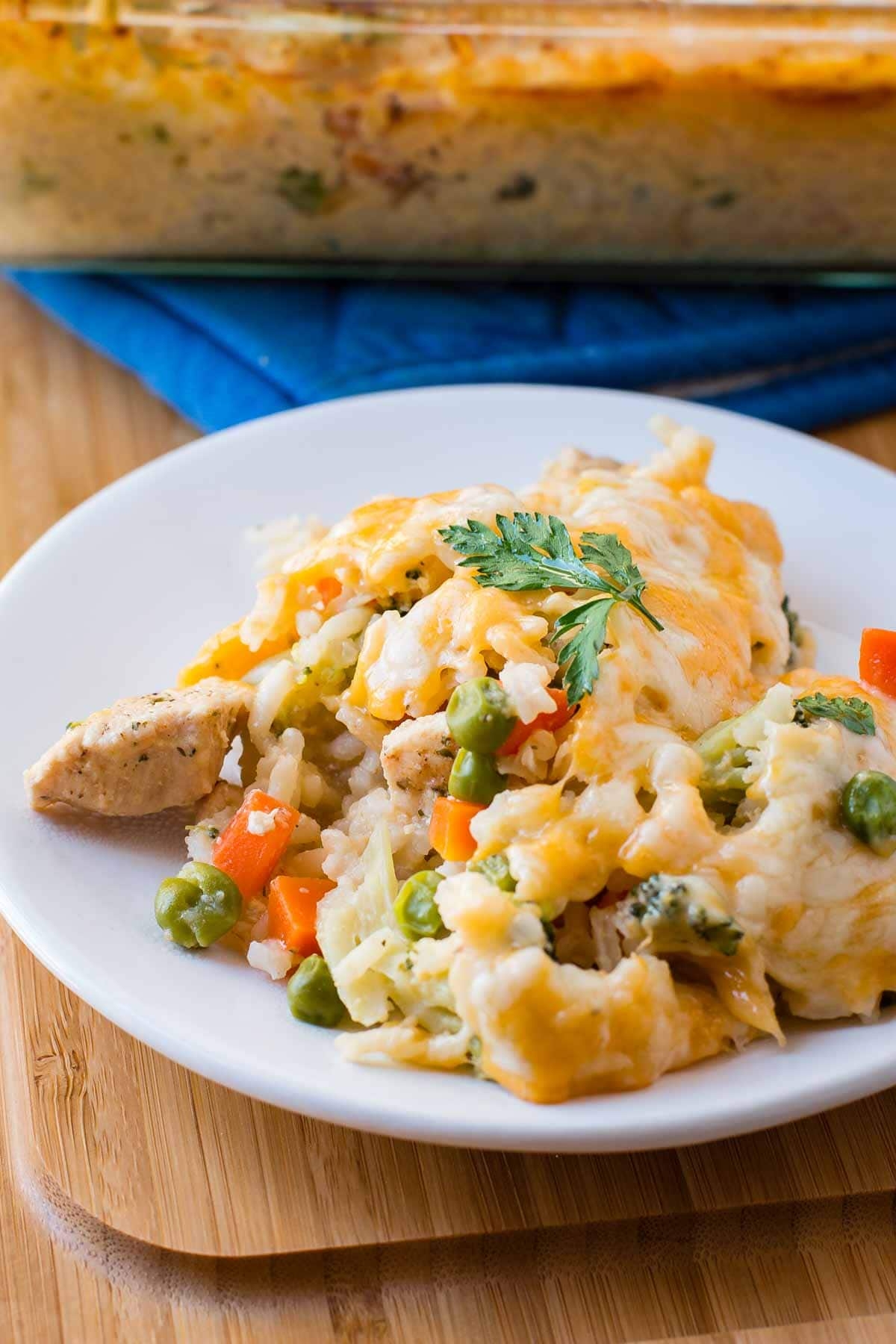 Cheesy Chicken And Rice Casserole