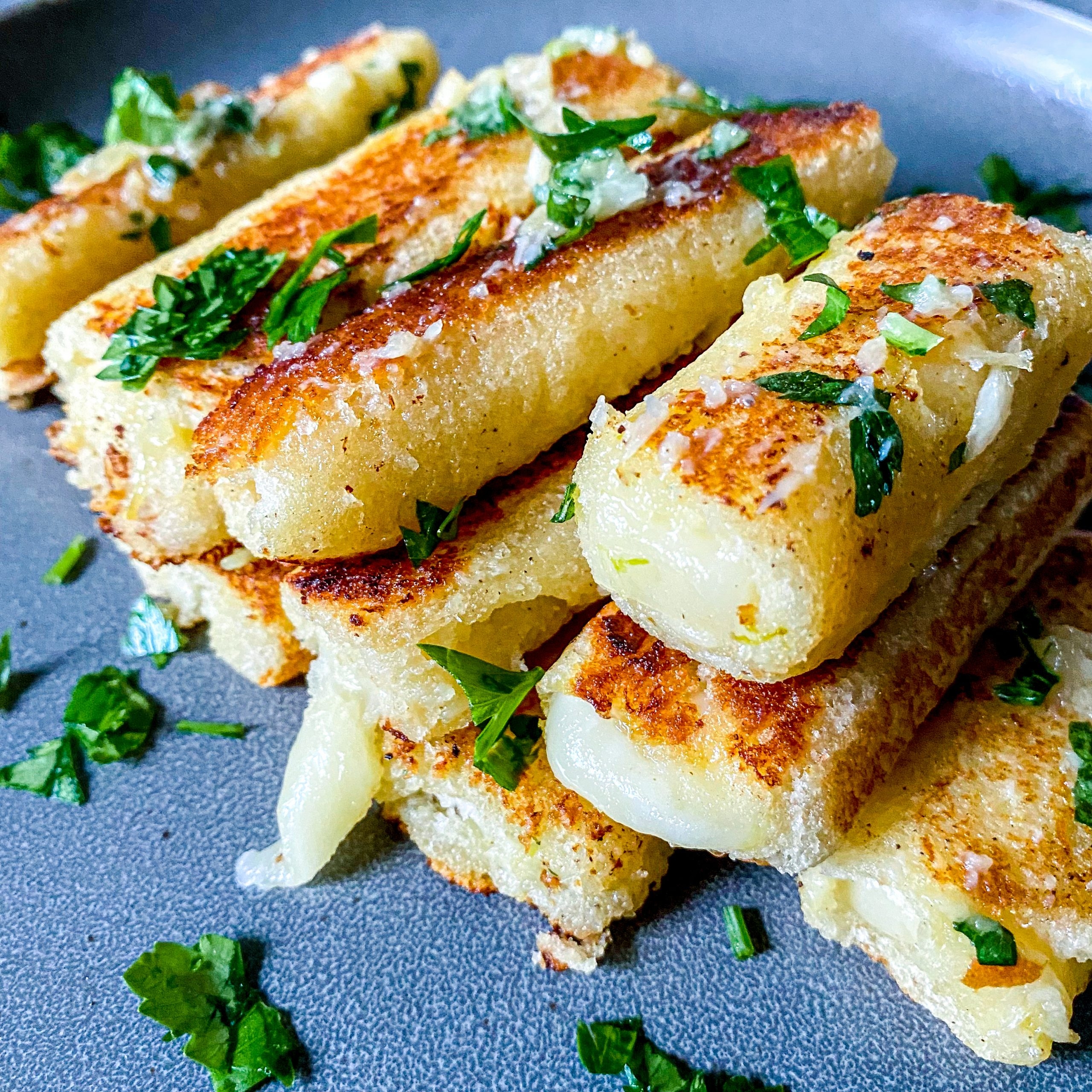 Cheesy Garlic Bread Roll Ups Farah J Eats