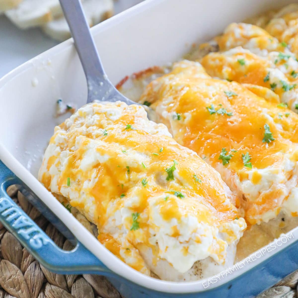 Cheesy Garlic Cheddar Chicken Bake Easy Family Recipes