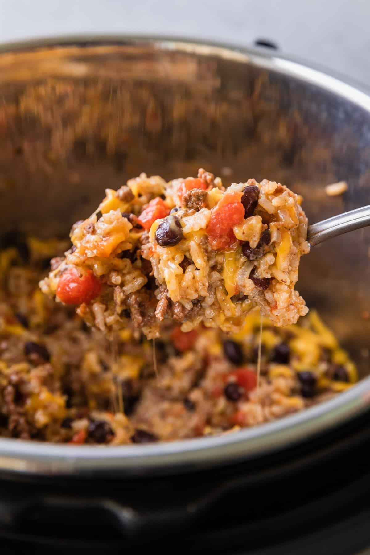 Cheesy Mexican Instant Pot Ground Beef And Rice The Travel Palate Cheesy Mexican Instant Pot Ground Beef And Rice The Travel Palate