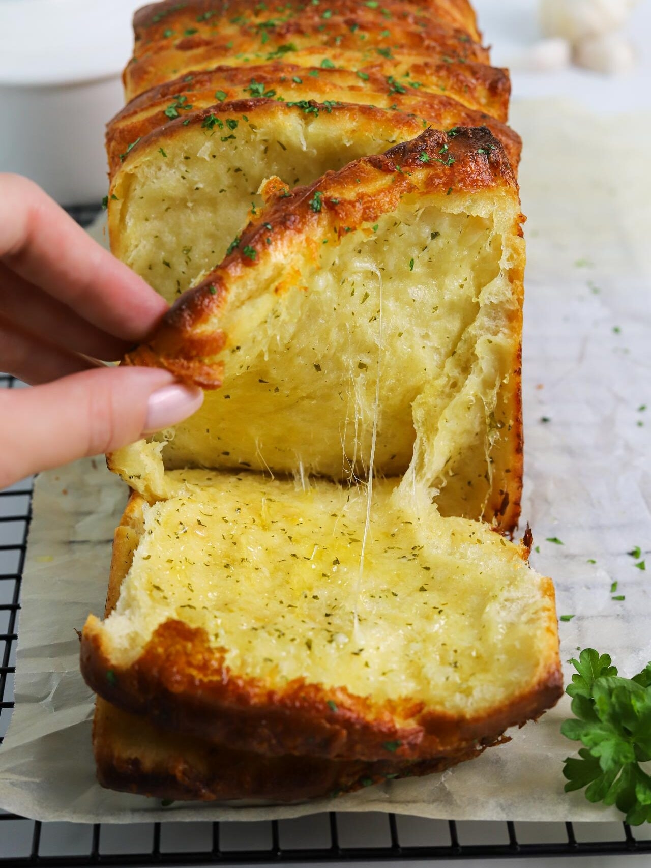 Cheesy Pull Apart Garlic Bread Bread By Elise