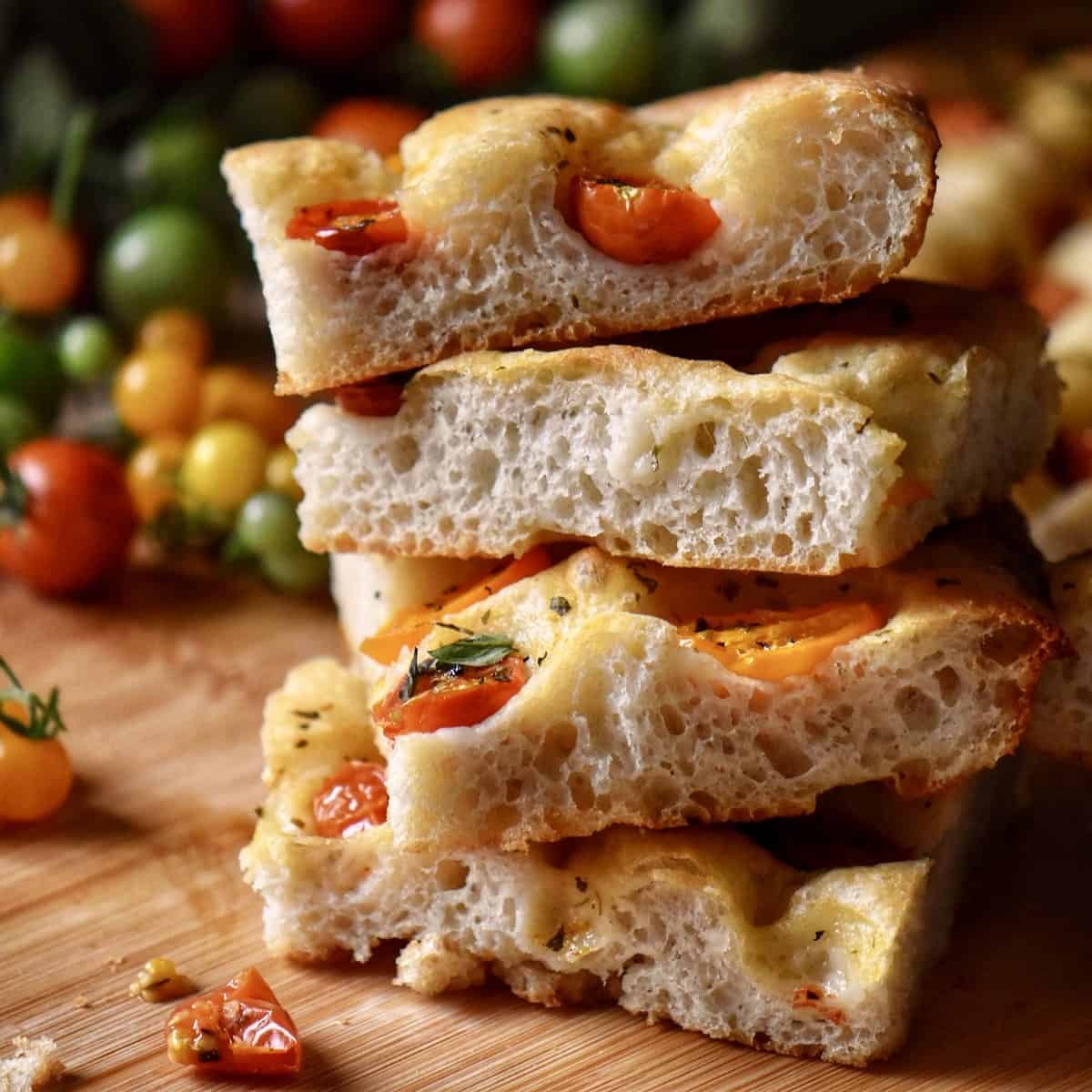 Cherry Tomato Focaccia Bread Recipe She Loves Biscotti