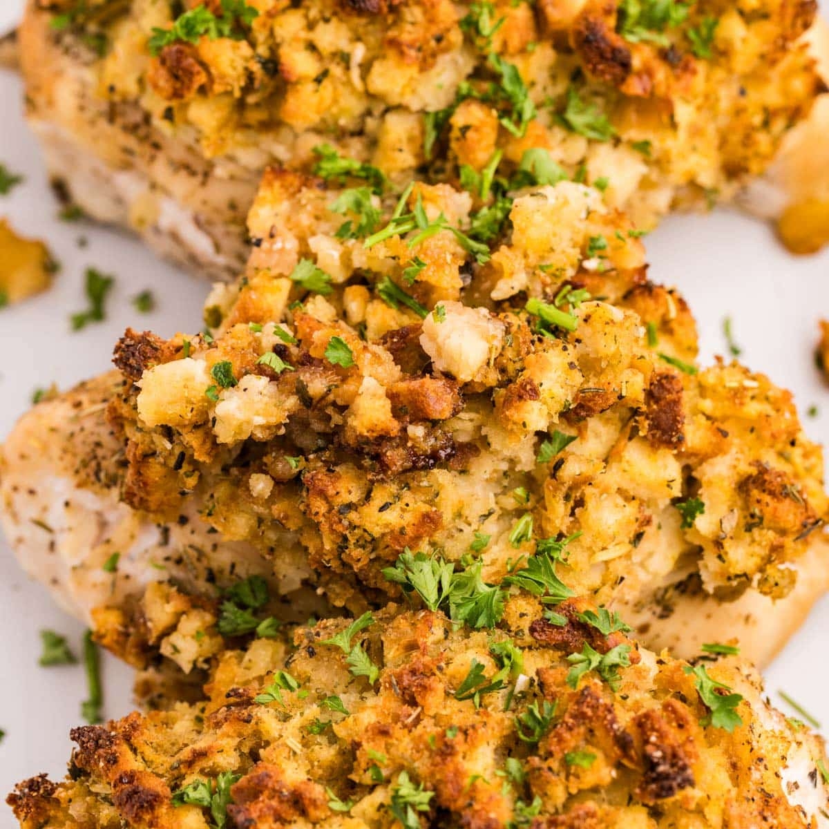 Chicken Breasts Stuffed With Stuffing Tastes Of Lizzy T