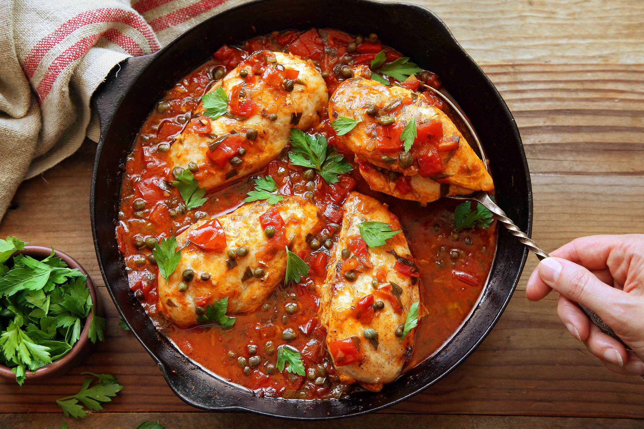 Chicken Breasts With Tomatoes And Capers Recipe Chicken Breasts With Tomatoes And Capers Recipe