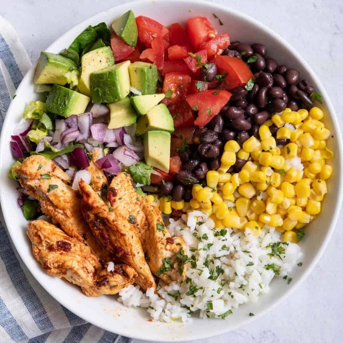 Chicken Burrito Bowl 52g Of Protein Feel Good Foodie