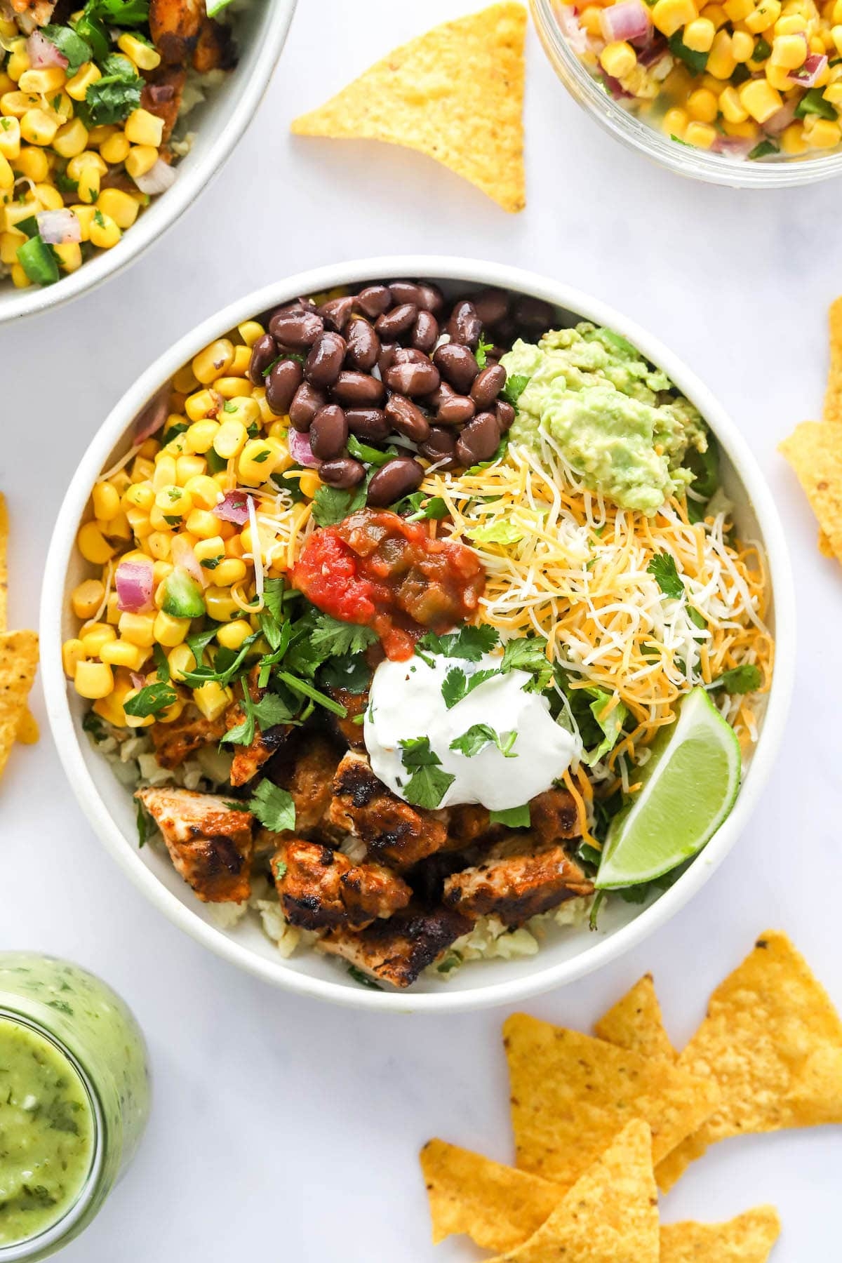 Chicken Burrito Bowl Eating Bird Food