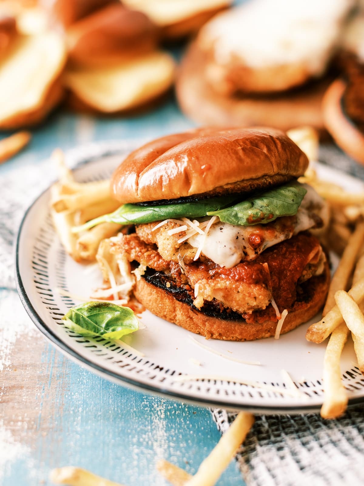 Chicken Parmesan Sandwich Burgers Dad With A Pan