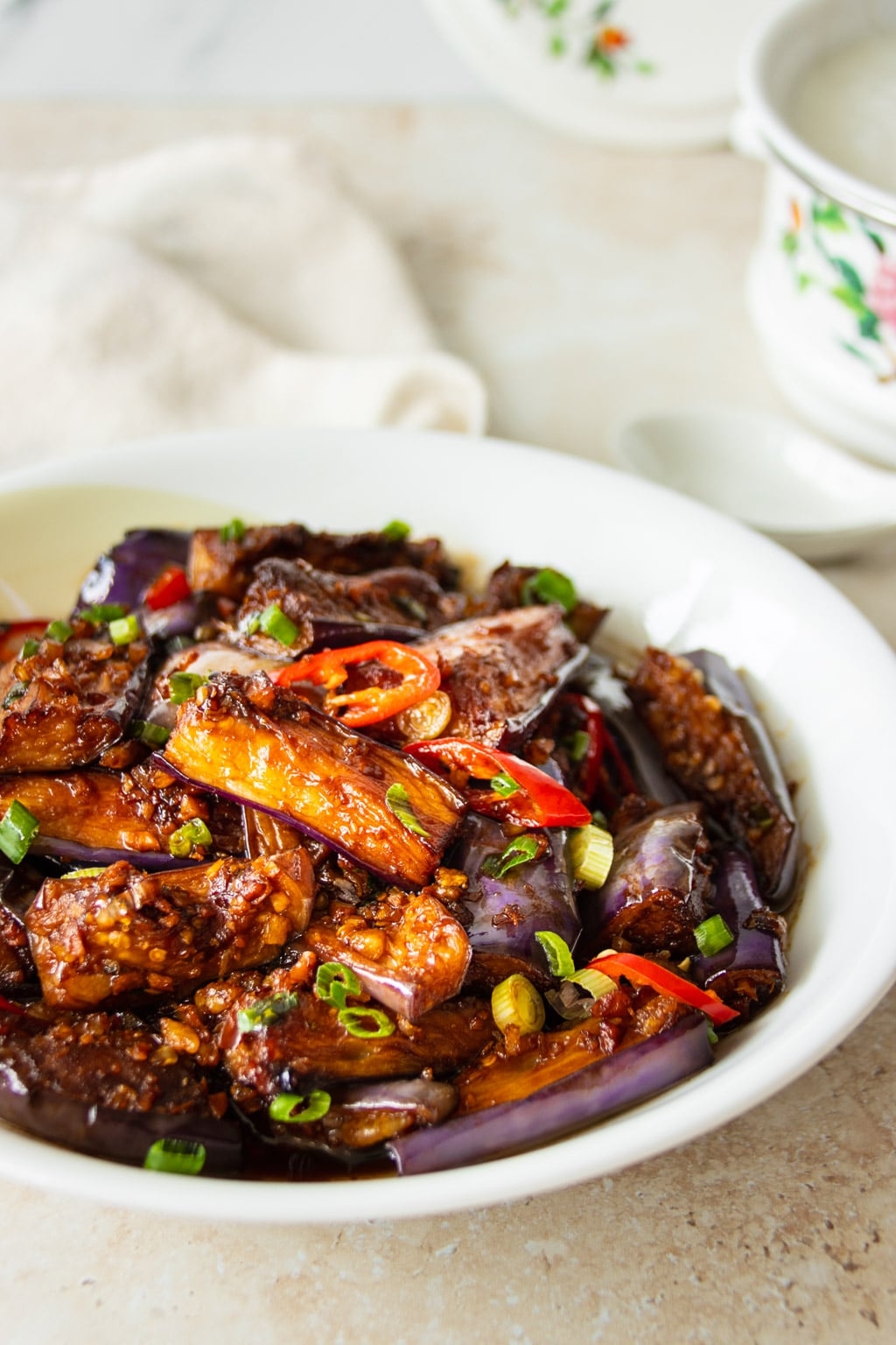 Chinese Eggplant With Garlic And Dried Shrimp Foodelicacy