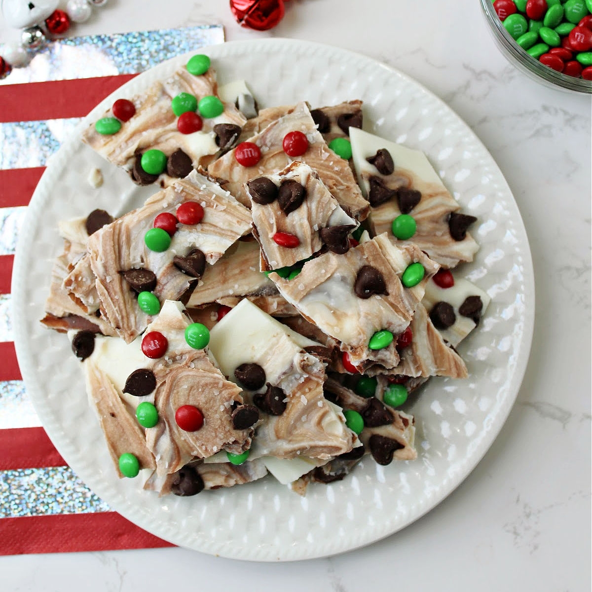 Chocolate Caramel Almond Bark Baking With Mom