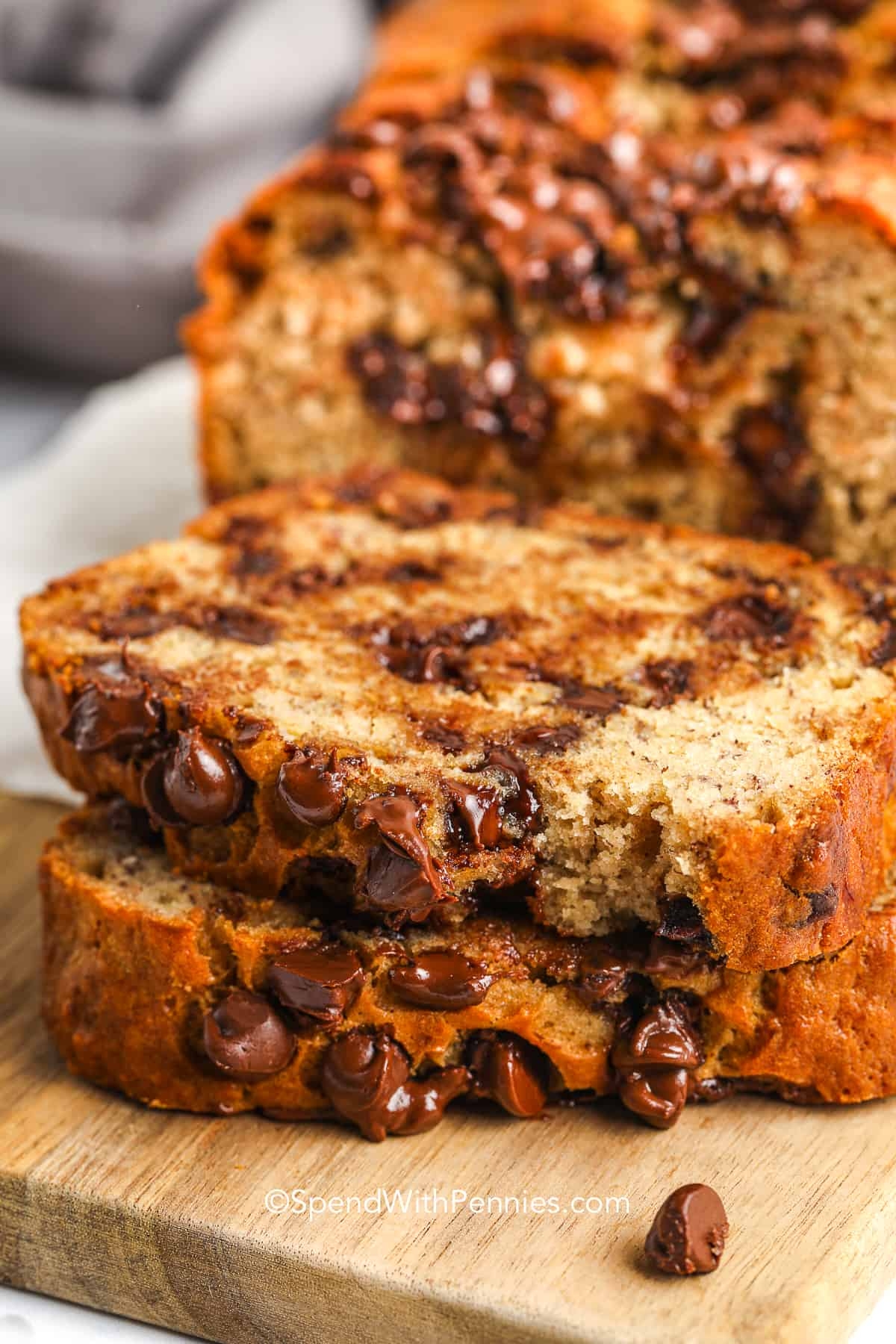 Chocolate Chip Banana Bread Spend With Pennies