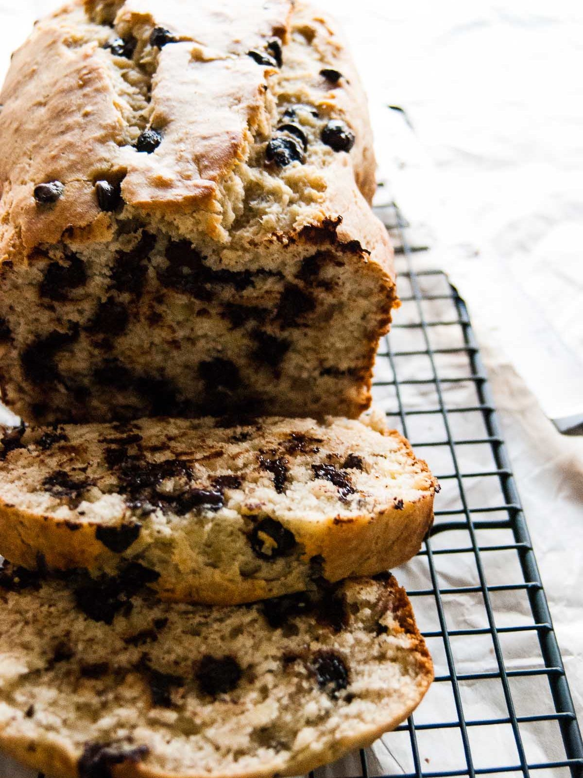 Chocolate Chip Buttermilk Banana Bread The Beader Chef Chocolate Chip Buttermilk Banana Bread The Beader Chef