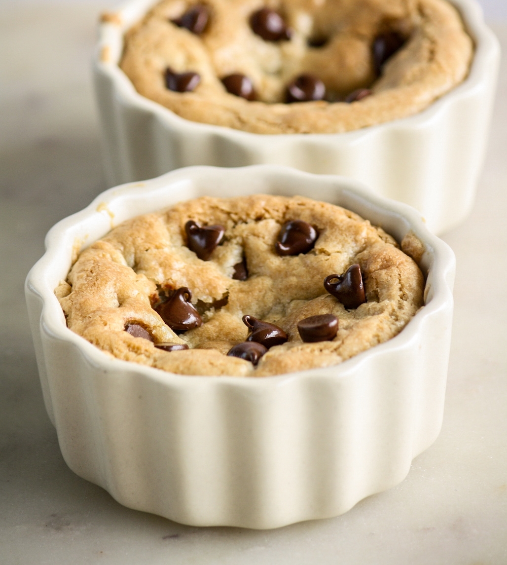 Chocolate Chip Cookie Pots For Two The Desserted Girl Chocolate Chip Cookie Pots For Two The Desserted Girl