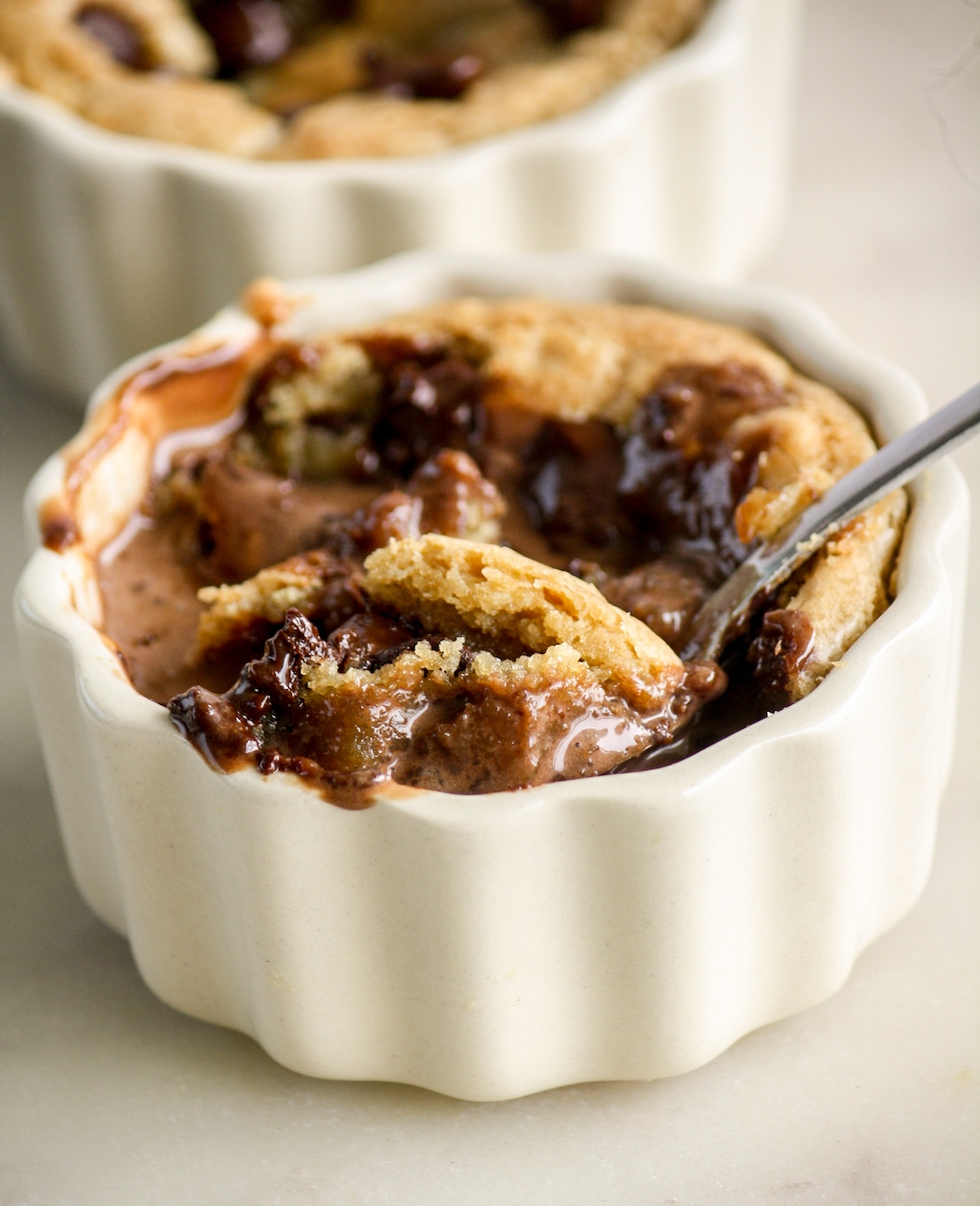 Chocolate Chip Cookie Pots For Two The Desserted Girl Chocolate Chip Cookie Pots For Two The Desserted Girl